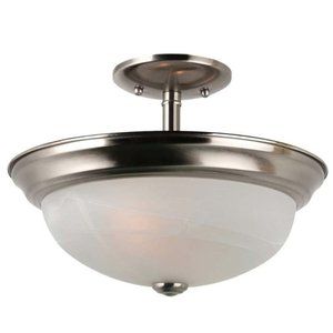 Sea Gull Windgate Ceiling Semi Flush in Brushed Nickel - INC ASIN: B00IDJ2PVM